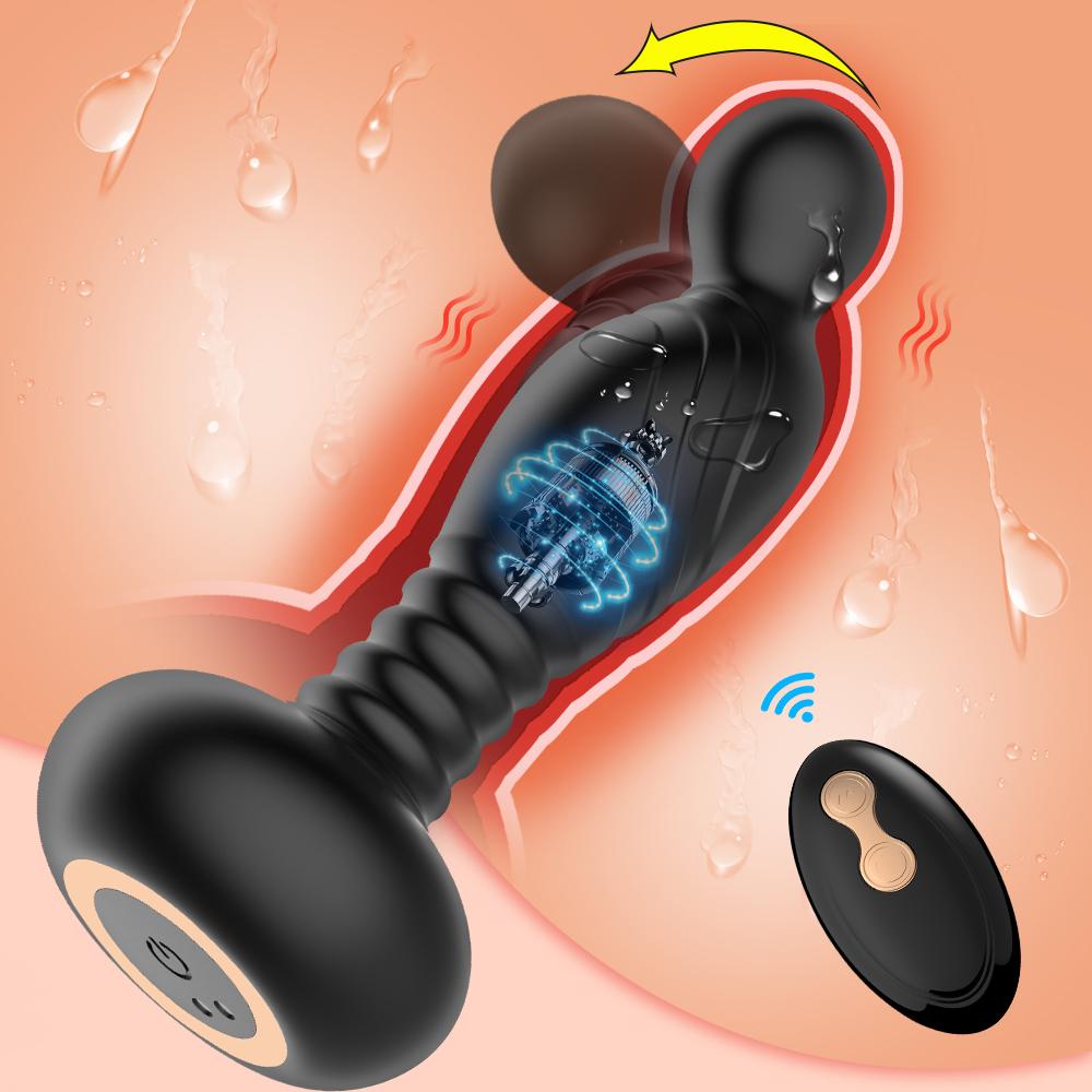 Men's prostate massage vibrator, buckle, anal plug, silicone, waterproof, stimulator, hip sex toy