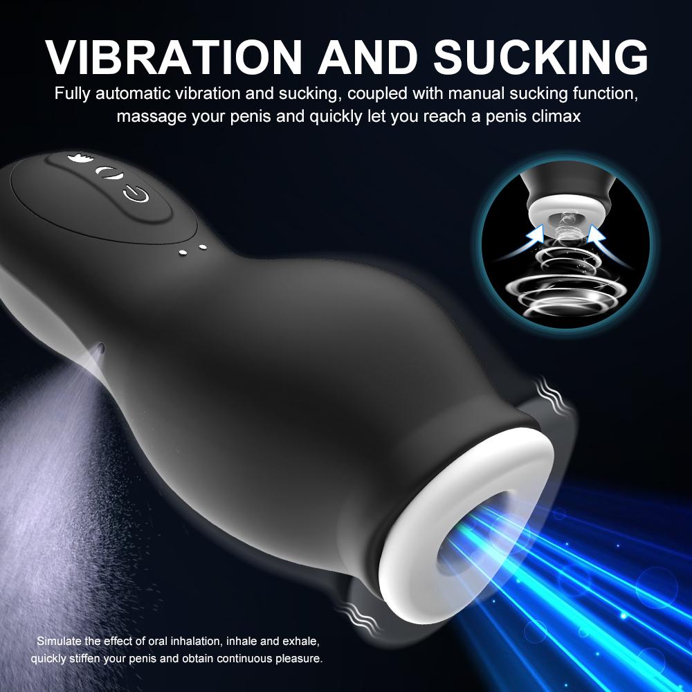 Men's automatic masturbator, cup, gland massager, vibration, push rod, pipe, vaginal penis, delay,