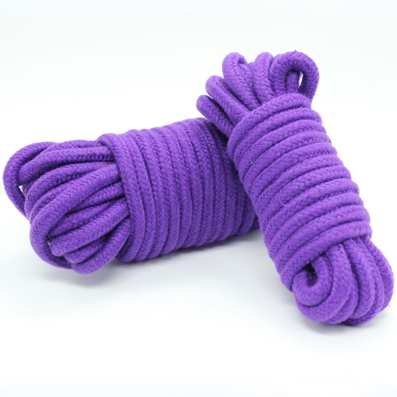 Corde en coton pour femmes, 5m/ 10m/ 20m, produits sexuels pour adultes, esclave, Bondage BDSM,