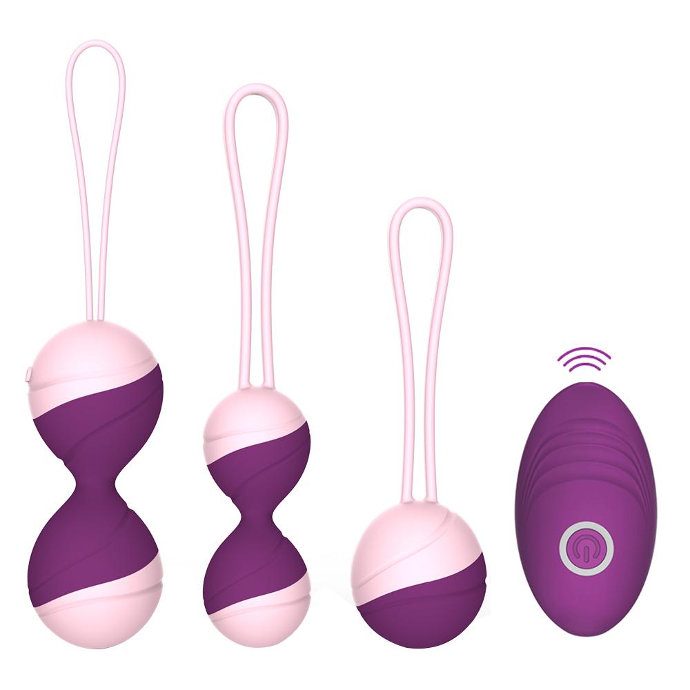 Kegel – Women's vibrating ball, sex toy, with remote control, vaginal tightening exercise, Ben Wa