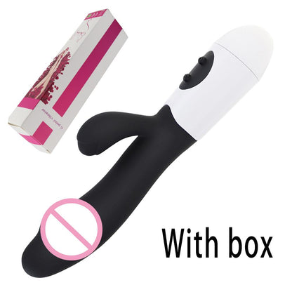 G-spot - rabbit shaped female sex toy, vibrating dildo, clitoris and vagina massager, double