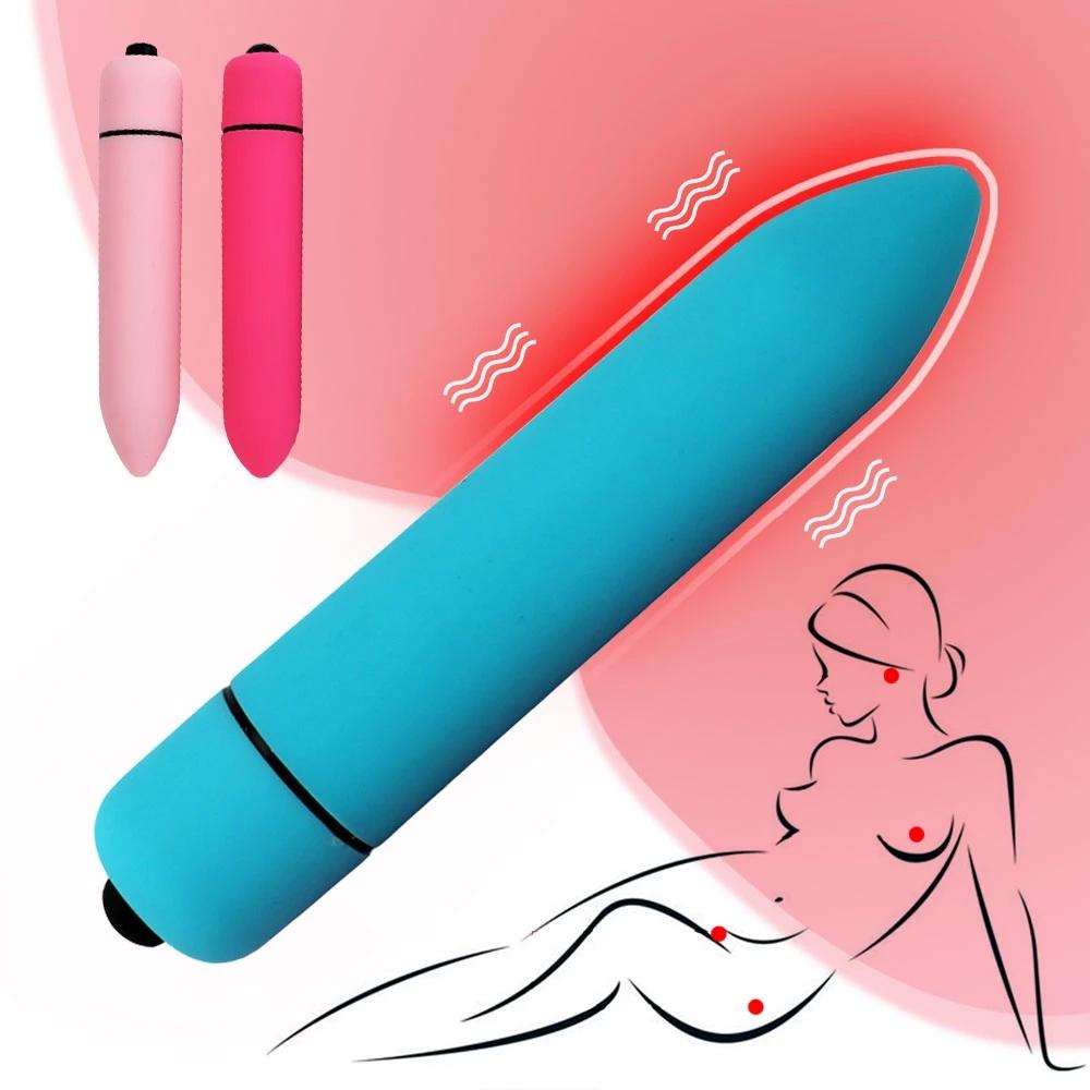 Vibrador Mini bala de 10 velocidades para masturbación de mujeres, Juguetes sexuales para adultos,