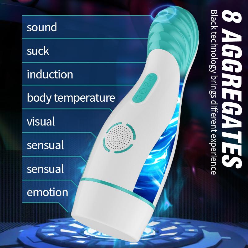 Men's automatic masturbator, straw, vaginal vibrator, masturbation cup, vagina, heating bag, adult