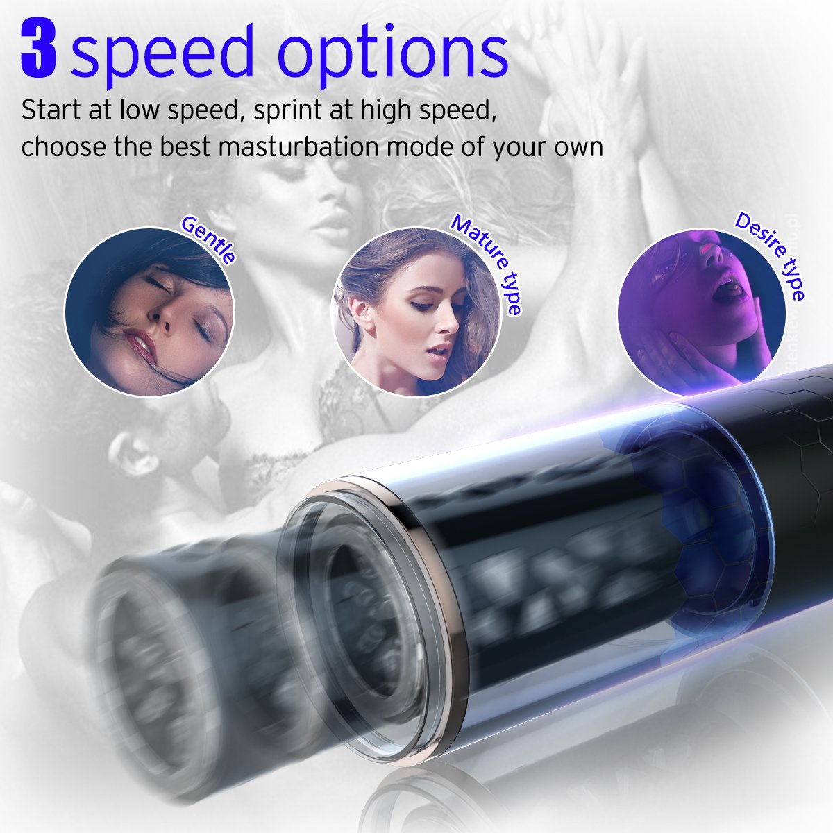 2022 Male retractable automatic rotary masturbator, sex toy, suction cup