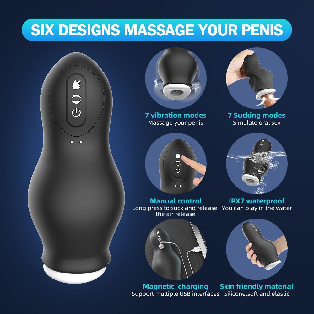 Men's automatic masturbator, cup, gland massager, vibration, push rod, pipe, vaginal penis, delay,