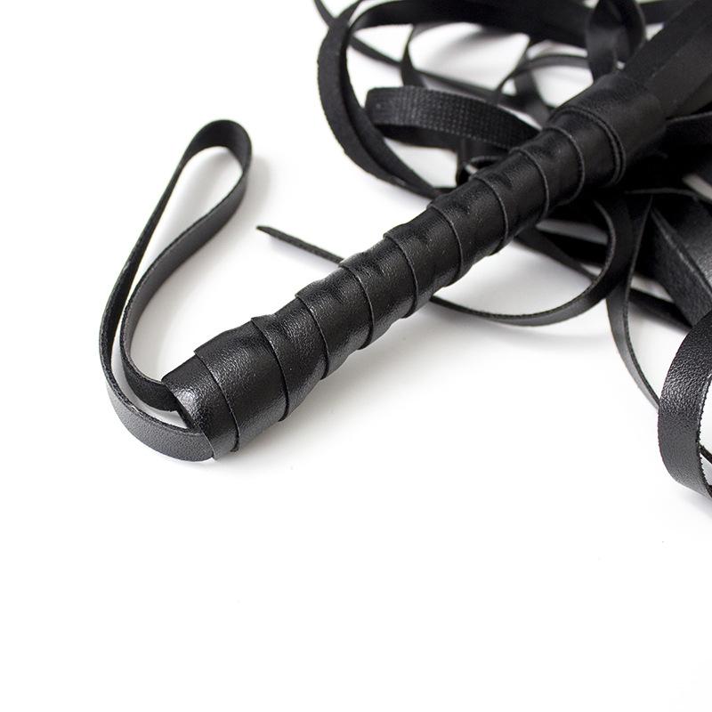 44cm PU Leather Whip Flogger pluszowe Sex kajdanki Bondage niewolnik egzotyczne akcesoria zabawki