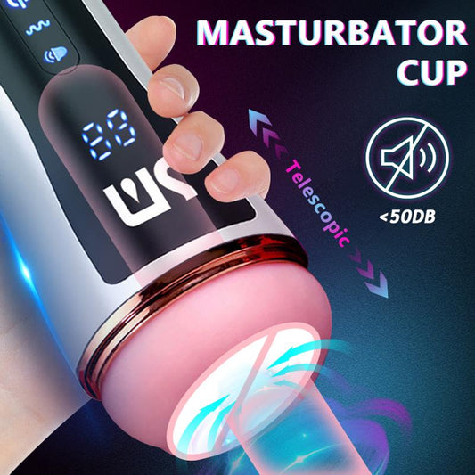 Men's automatic masturbation cup, vaginal masturbator, pipe, pudenda, adult sexy toys, 10 speed sex