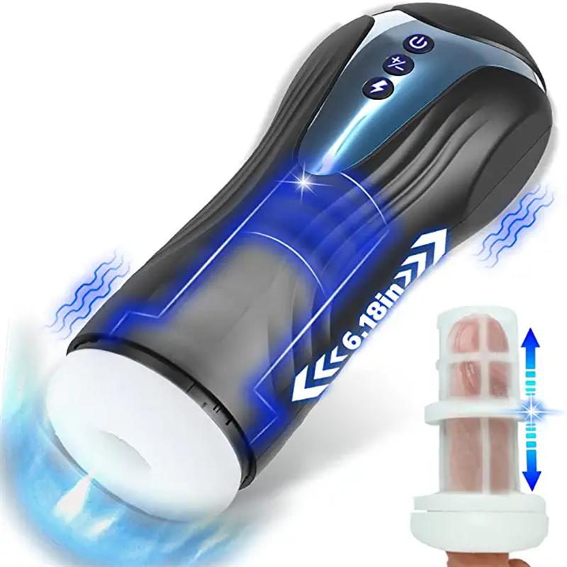 2022 Automatic retractable male masturbation cup vibrator tube masturbation product adult sex toy