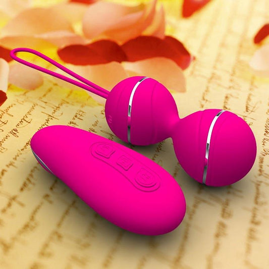 Female vibrating egg vaginal tension sports Ben Wa ball, Kegel vibrating ball remote control geisha