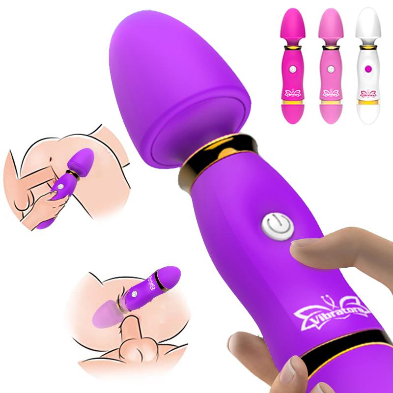 Dildo G-Spot Vibrators Super Powerful Magic Wand Vagina Stimulation Clitoris Massager Sex Toys For