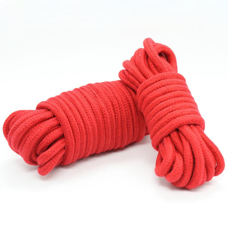 Corde en coton pour femmes, 5m/ 10m/ 20m, produits sexuels pour adultes, esclave, Bondage BDSM,