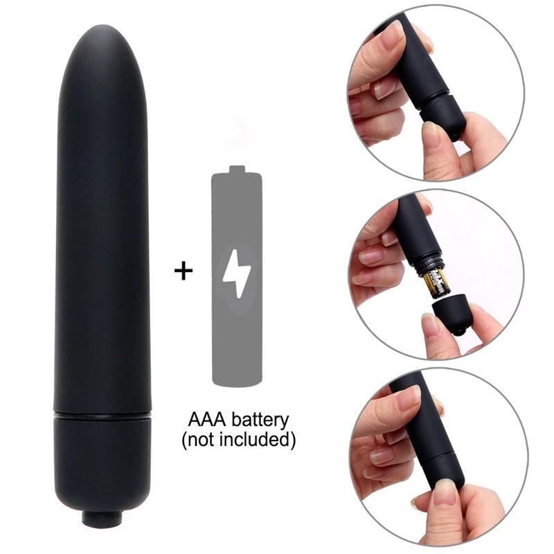 Vibrador Mini bala de 10 velocidades para masturbación de mujeres, Juguetes sexuales para adultos,