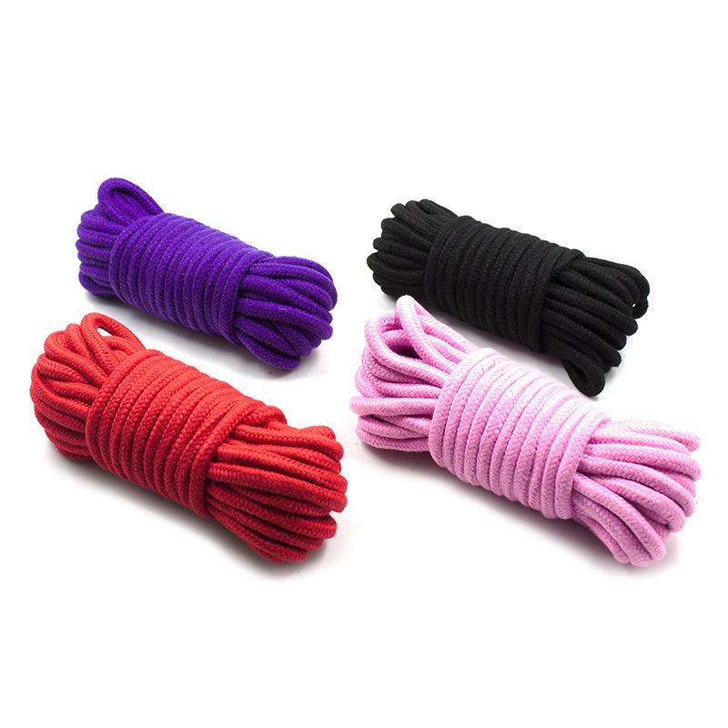 Corde en coton pour femmes, 5m/ 10m/ 20m, produits sexuels pour adultes, esclave, Bondage BDSM,