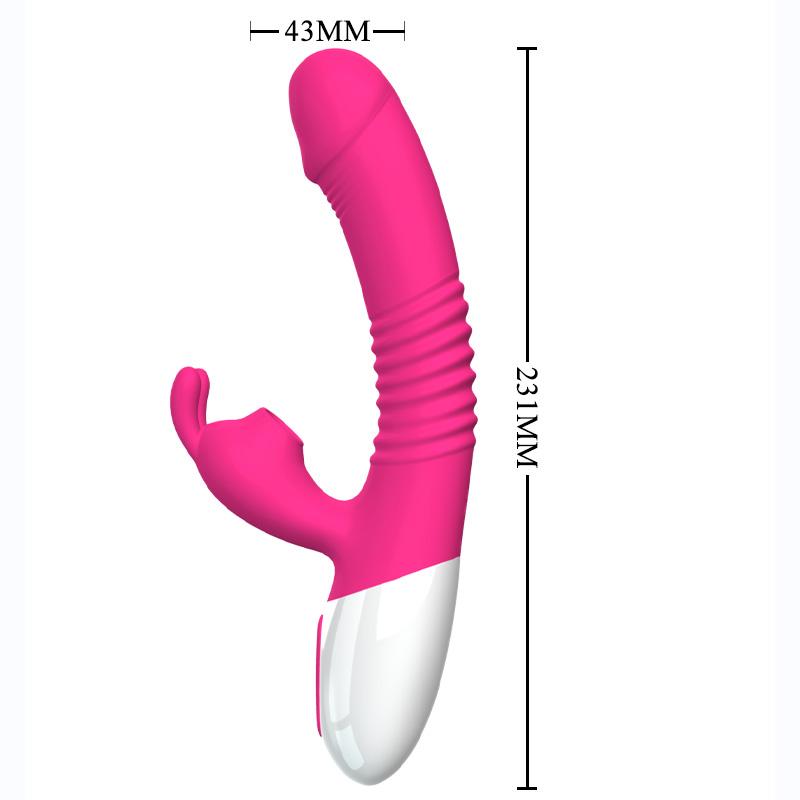 Królik ssanie wibrator realistyczne ogrzewanie Dildo potężny Clit Sucker silne G Spot stymulacja