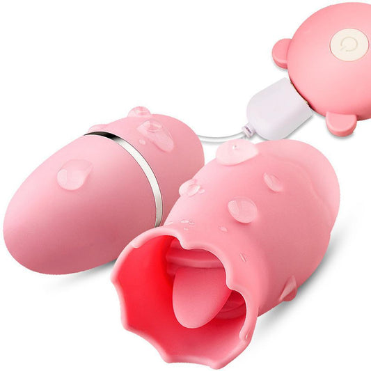 Usb Charging Tongue Licking Jumping Eggs Vibrating Egg Vagina Vibration Nipple Sucker For Woman