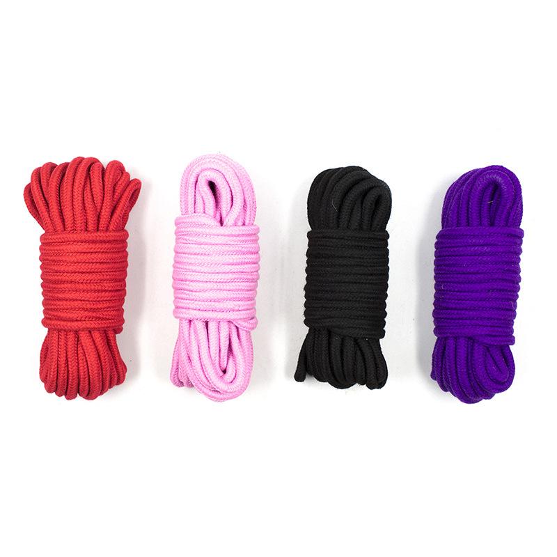 Corde en coton pour femmes, 5m/ 10m/ 20m, produits sexuels pour adultes, esclave, Bondage BDSM,