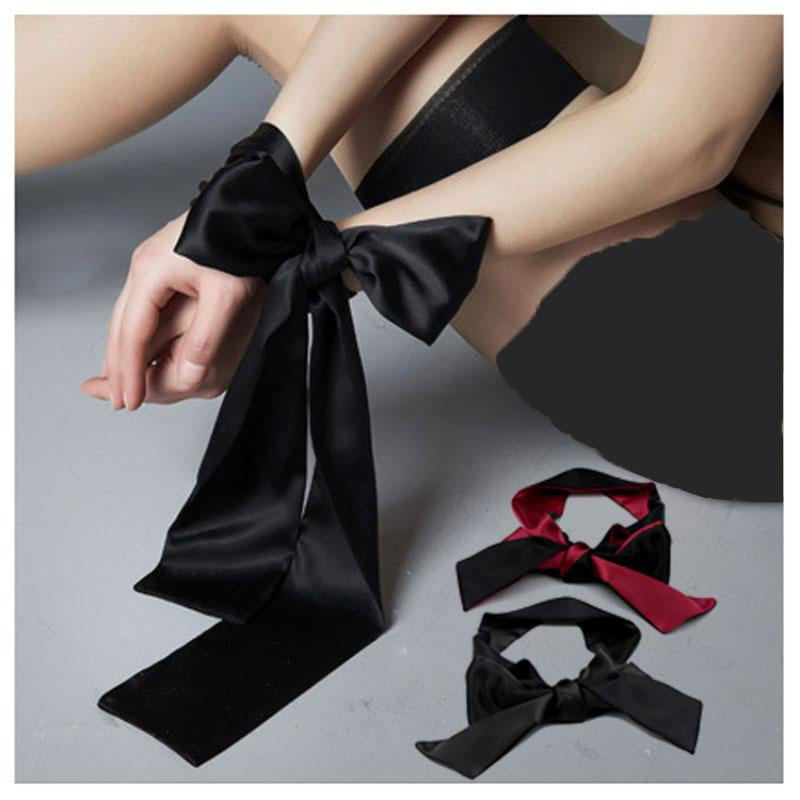 1.5M Erotic Eye Mask Self Bondage Restraint Ribbon BDSM Masks Eyes Patch Blindfold Masque Sex Toys