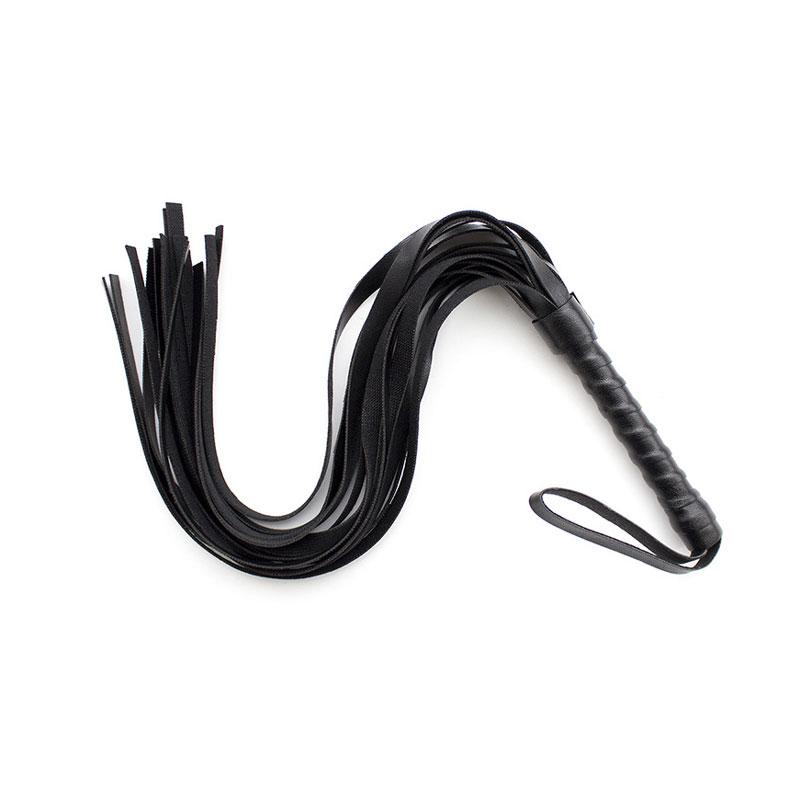 44cm PU Leather Whip Flogger pluszowe Sex kajdanki Bondage niewolnik egzotyczne akcesoria zabawki