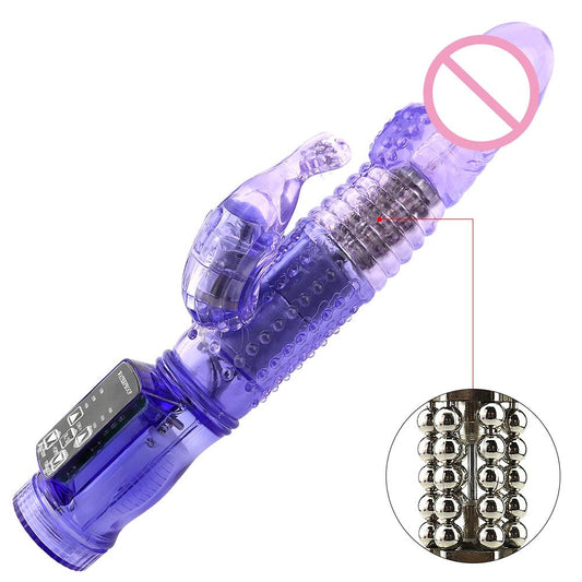 G Spot — Vibromasseur à 12 Vitesses pour Femme, Gode Vibrateur pour Jeu Sexuel, Double pour Clitoris