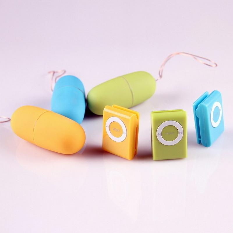 Waterproof Portable Wireless MP3 Wearable Vibrators Remote Control Women Vibrating Egg Body Massager