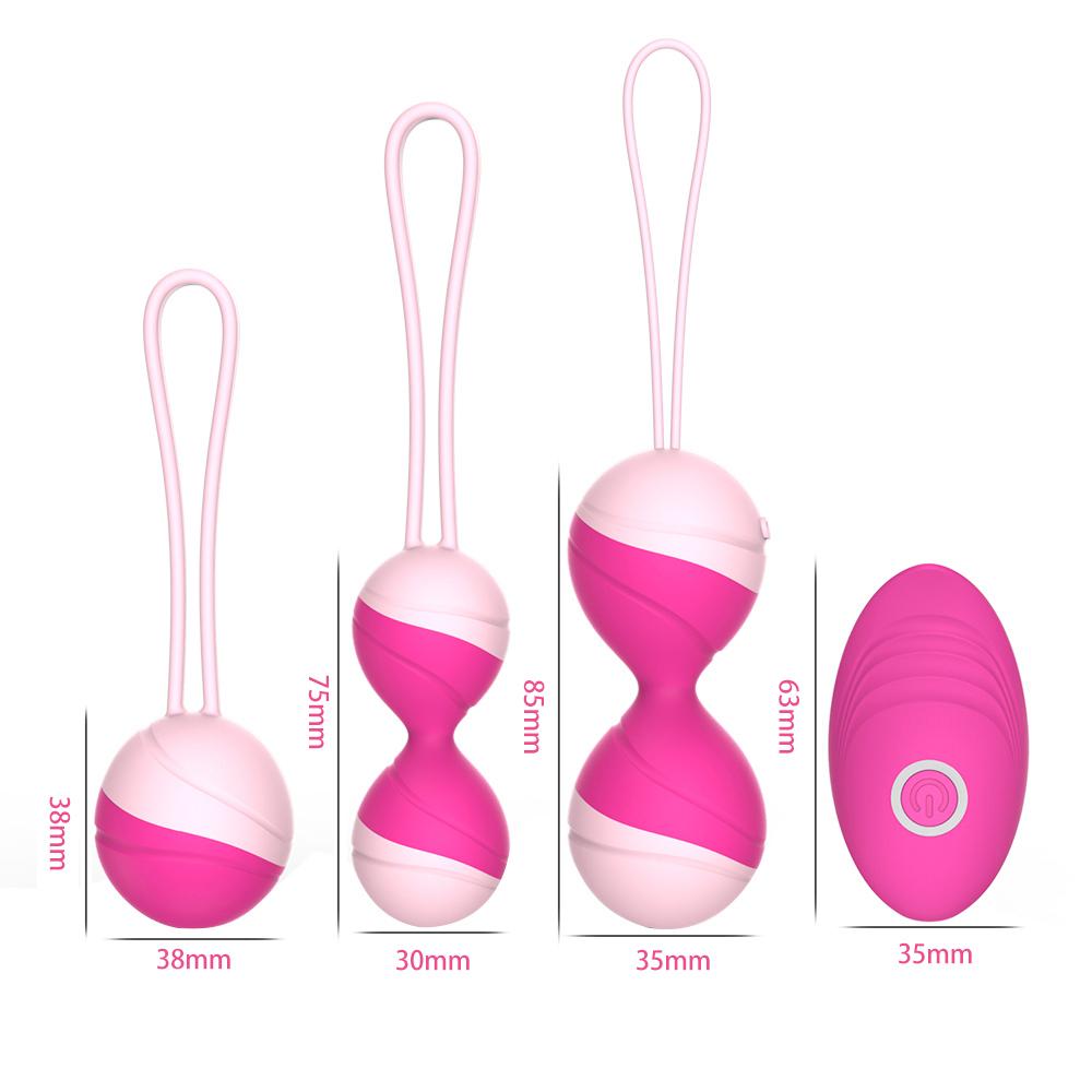 Kegel – Women's vibrating ball, sex toy, with remote control, vaginal tightening exercise, Ben Wa